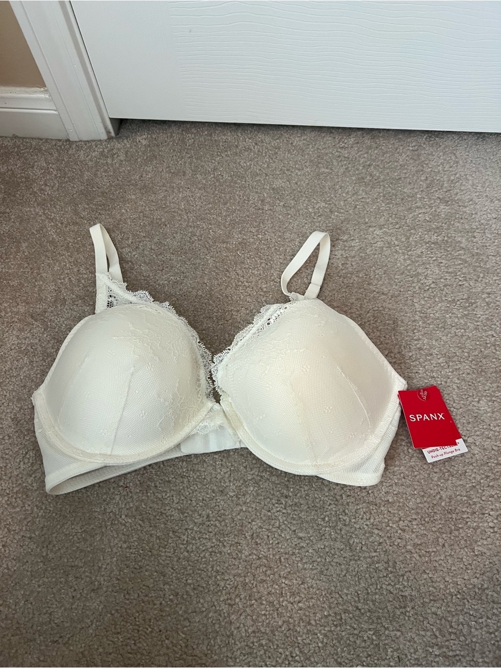 SPANX Personalized Push Up Plunge Bra- Powder color